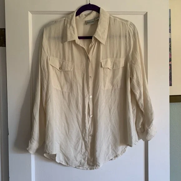 Silk Chicos Button Up Blouse 2 - Picture 2 of 11